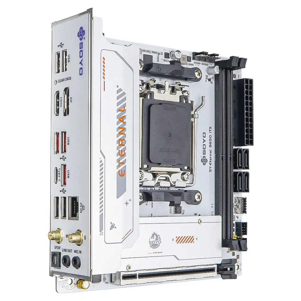 SOYO Eternal B650ITX マザーボード デュアルチャネル DDR5 AM5