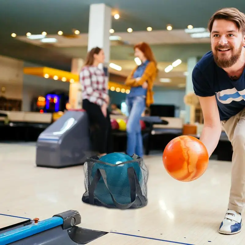 Single Bowling Ball Bag Storage Handbag Tote Bag With Handle Bowling Ball Anti-Scratch Pocket Sport Storage Holder Pouch For