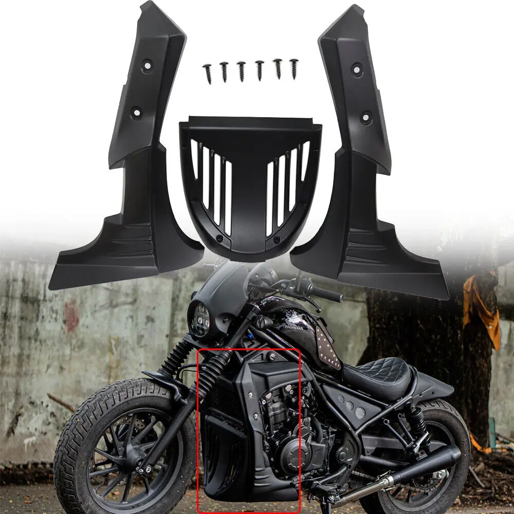 Motorcycle Front Lower Belly Pan Radiator Cover Chin Fairing Spoiler