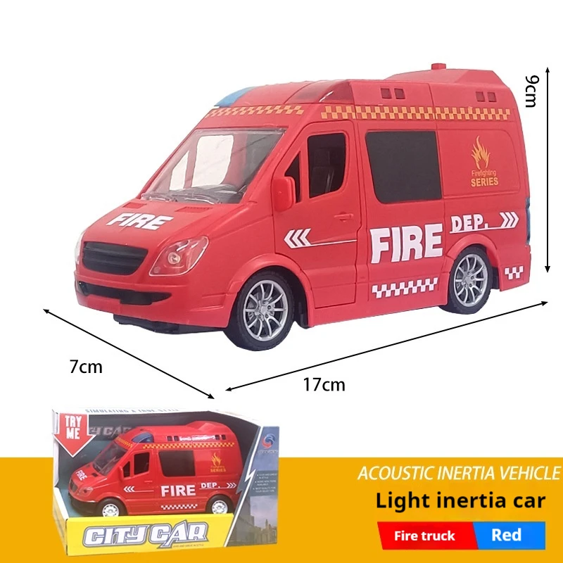 1: 20 Rc Ambulance Toy Car City Simulation Police Car  Fire Truck Rescue Vehicle Model  For Children Birthday Gifts Boys Toy 5
