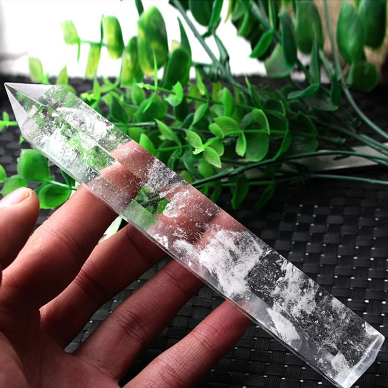

160mm Natural Transparent Clear Quartz Crystal Point Healing Wand New