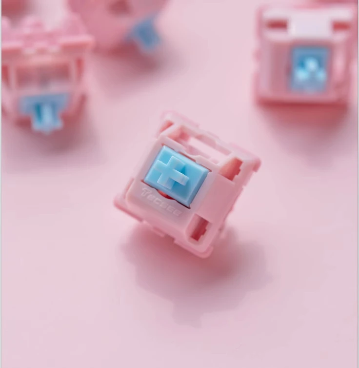 Studio Poki Recolored Zaku Linear Switches Interruptores de Teclado Mecânico Fábrica Lubed Tecsee ph