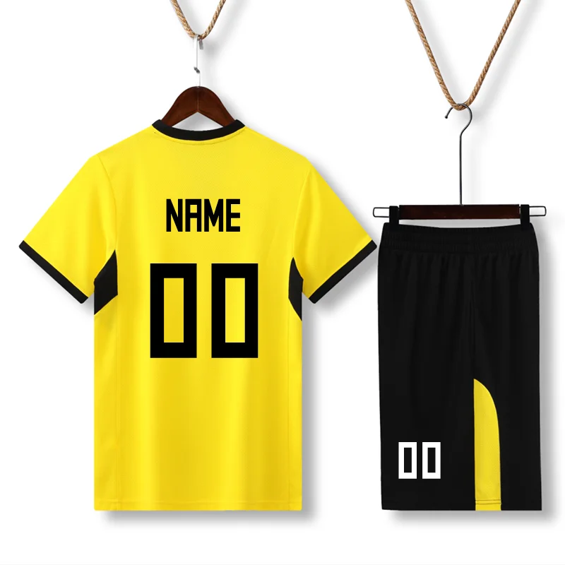 Short Sleeve Volleyball Jersey Set Mens Volleyball Uniform V-neck Shirt Two Pockets Shorts Sports Kit Training Suit Custom