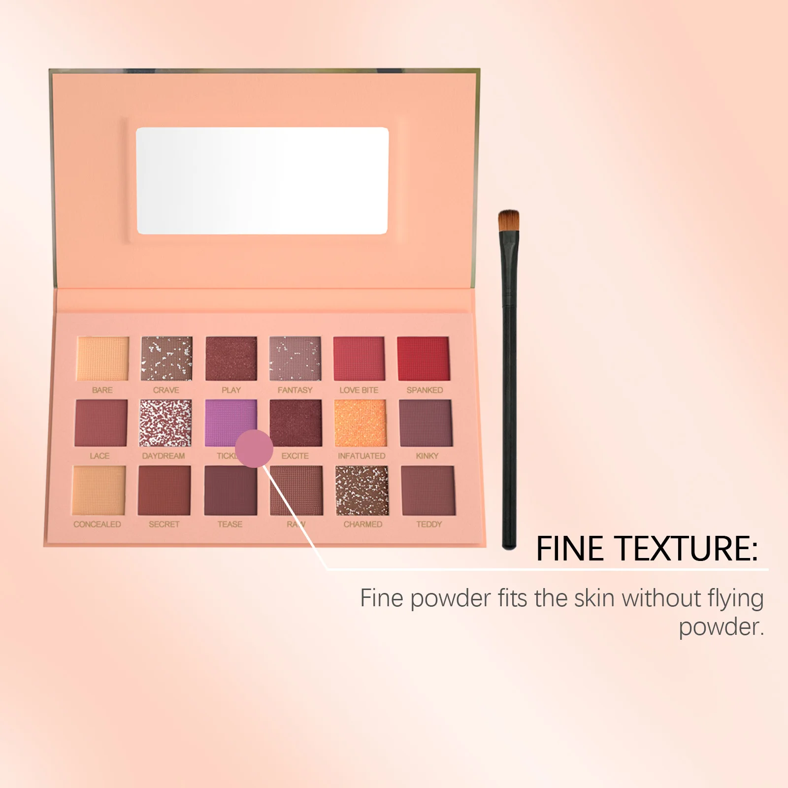 EELHOPE 18-color Eyeshadow Disc Eyeshadow Makeup Eye Colorful Disc Multi-purpose 18-color Daily Makeup Sequins Makeup Palette 5