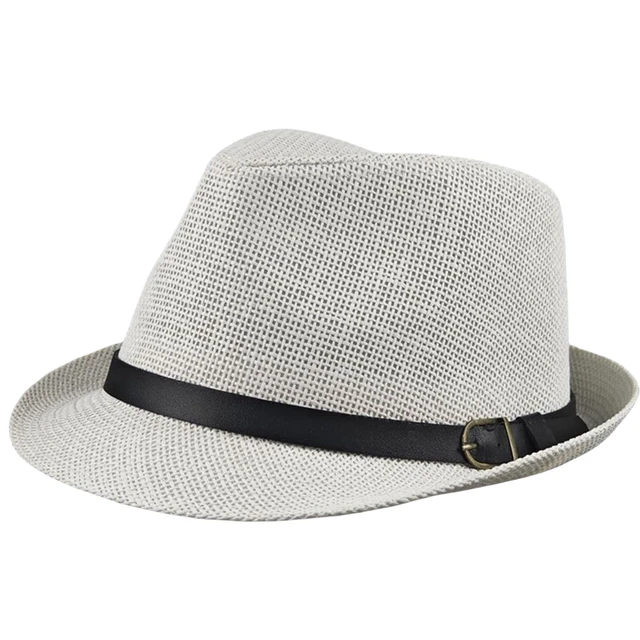 Oversize Big Head Men's Straw Fedoras - Outdoor Fishing Trilby Sun Hat for Dad Summer Beach Fashionable Women's Large Size Hat 6