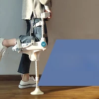 Ankle Fracture Support Single-leg Mobility Aid Non-slip Crutch for Adults Sprain Recovery Assistant Walking Aid for Ankle 1