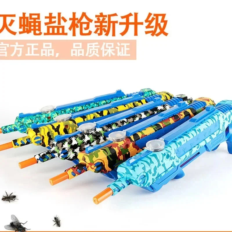 Fly Swatter 3.0 New Laser Aiming Salt Gun Fly Killer Toy Flie Shooting Accurate Aiming Mosquito Adult Simulation Game Toys Children Gift