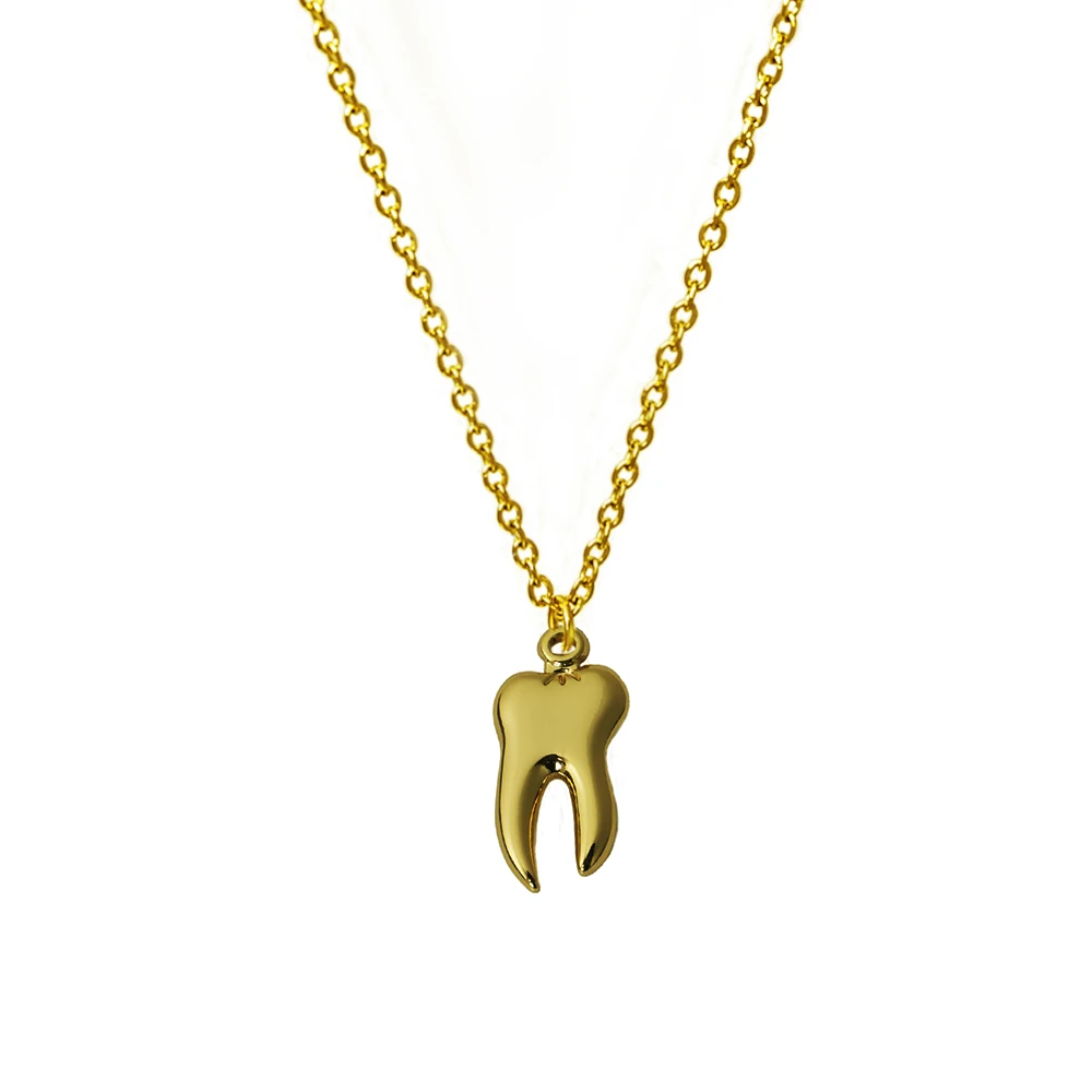 Fashion Human Tooth Pendant Stainless Steel Mens Dentist Jewelry