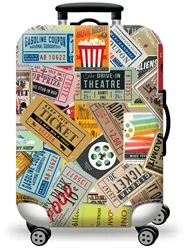 Durable World Map Luggage Protective Cover with Zipper Closure - L (H237)