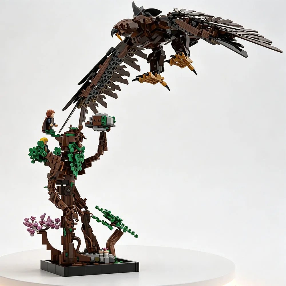 NEUES MOC 595-Teiliges MOC Ringe des Herrn der Ringe Baumbart Baustein-Modell Dekorative Bausteine Kreatives Zusammenbau-Spielzeug Geburtstagsgeschenke