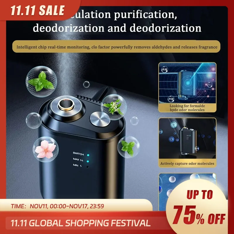 CarAirFreshenerElectricAutoAirDiffuserAromaCarAirVent