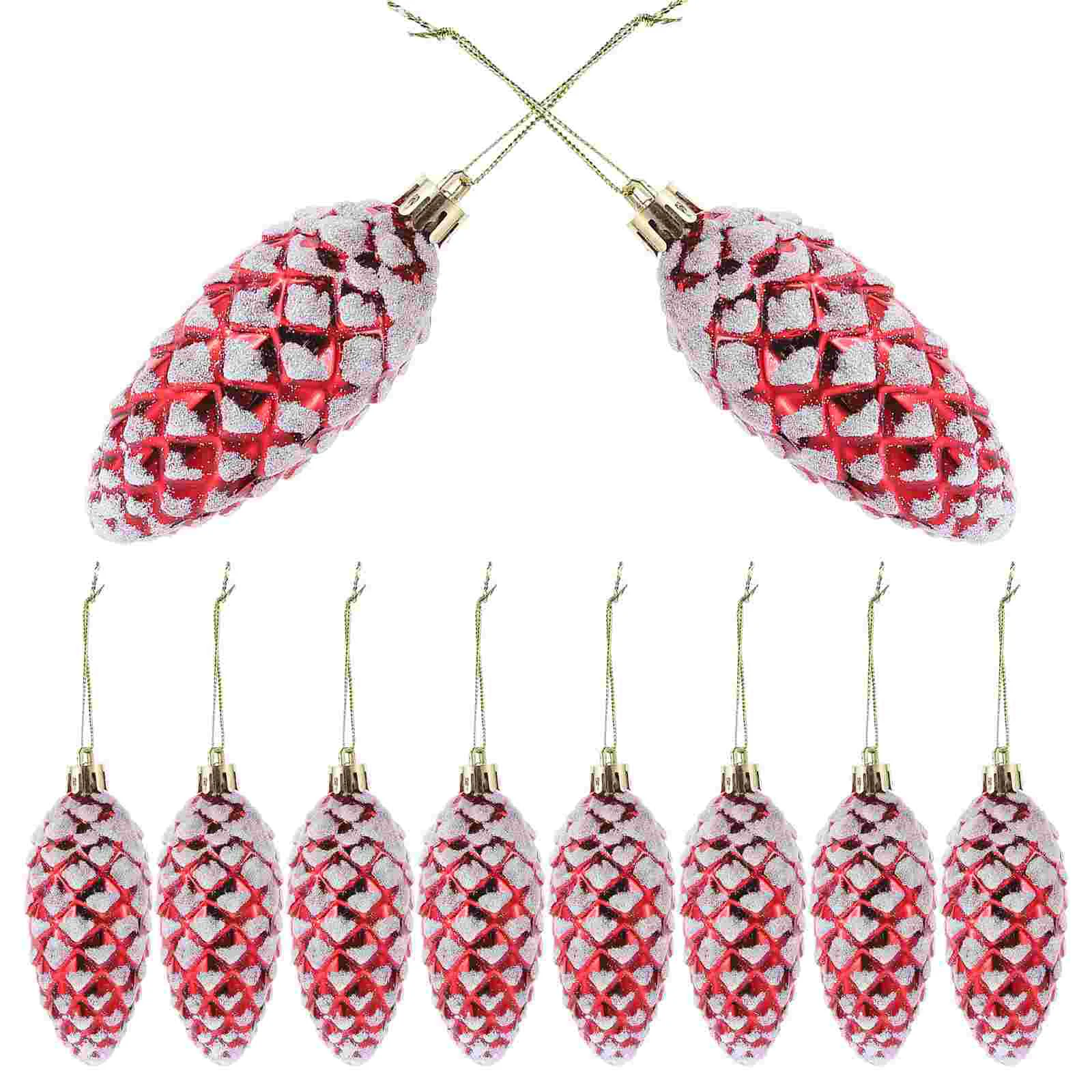 

Christmas Pine Cone Balls Christmas Tree Hanging Pendants Charms Festival New Year Party Decorations Navidad