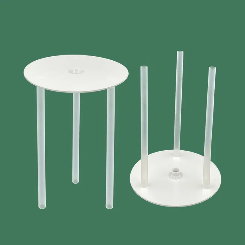 3Pcs 12/16/20cm Cake Boards Multi-layer Cake Stands Support Frame with 9 Dowel Rods for Tiered Cakes Construction Stacking