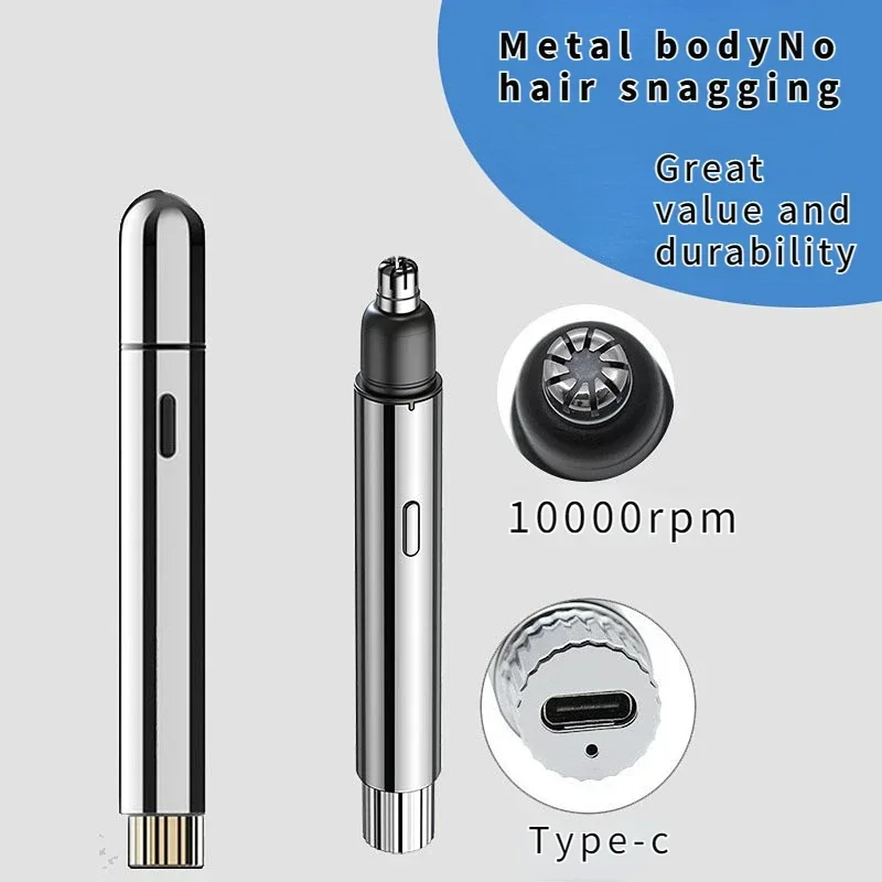 Electric nose hair trimmer for men and women nostril shaver USB charging nose hair trimmer cleaner electric men s nose hair trimmer electric shaver eyebrow trimmer sideburns charging nose hair trimmer women epilator shaver usb