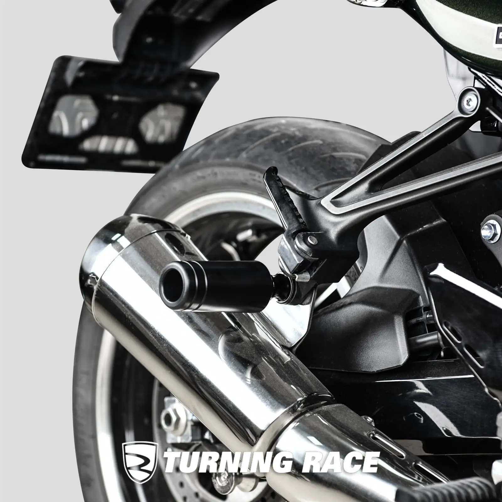 Kawasaki Z900 및 Z900RS(2017-2026)용 배기 프레임 슬라이더, 우측 머플러 충돌 방지 장치, POM 낙하 방지 장치