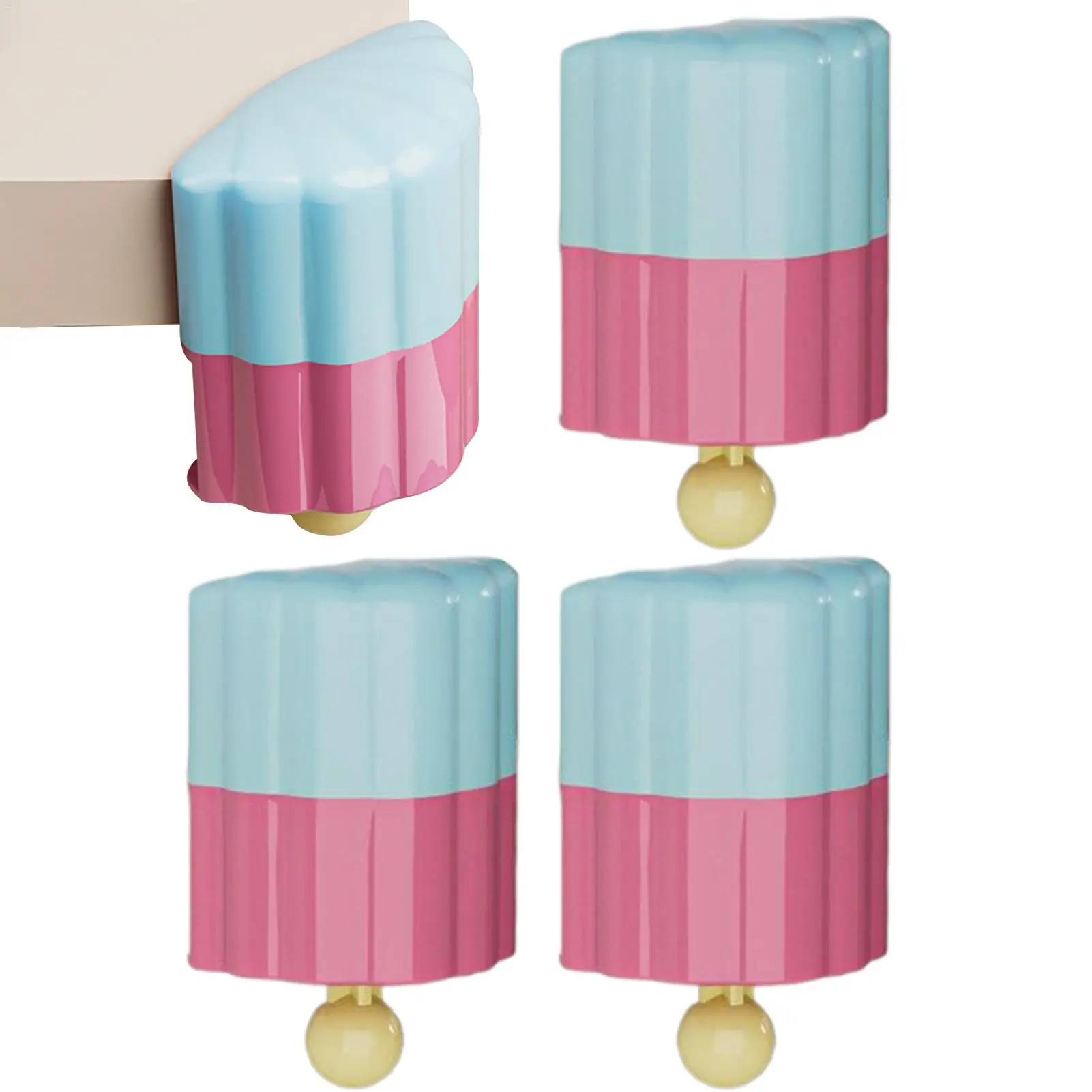 4Pcs Corner Protectors for Furniture Silicone Soft Non-Slip Pads Furniture Corner Guard Edge Safety Bumpers for Desk Bed Chair