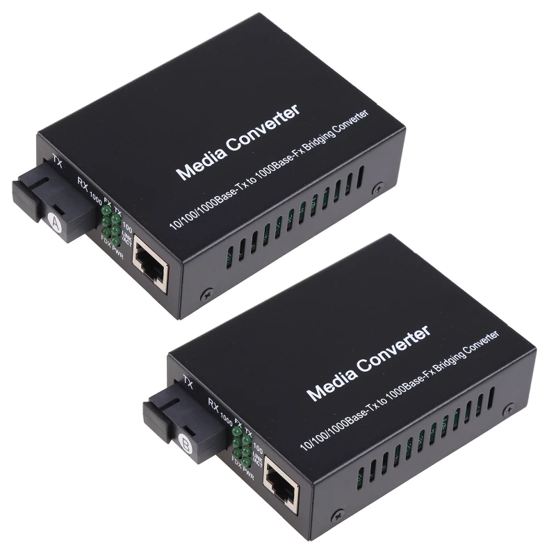 

20km Metal Gigabit SC Single-mode Switch Single Mode Single Fiber Optical Fiber Transceiver A Side/ B Side Transceiver