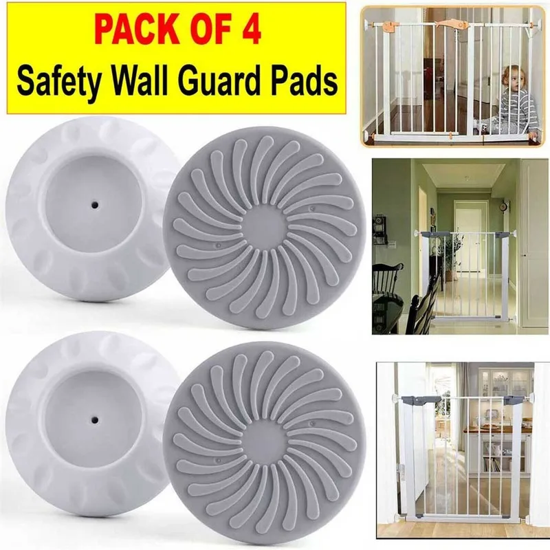Baby Pet Safety Door Bumpers 4Pcs Wall Mount Cups Guard Protectors