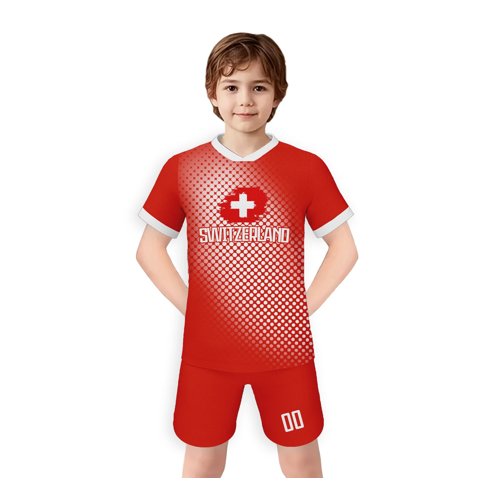 custom switzerland football jersey kit for kids personalized name number youth breathable soccer uniform boys girls fans gift Custom Switzerland Football Jersey Kit for Kids Personalized Name Number Youth Breathable Soccer Uniform Boys Girls Fans Gift 5