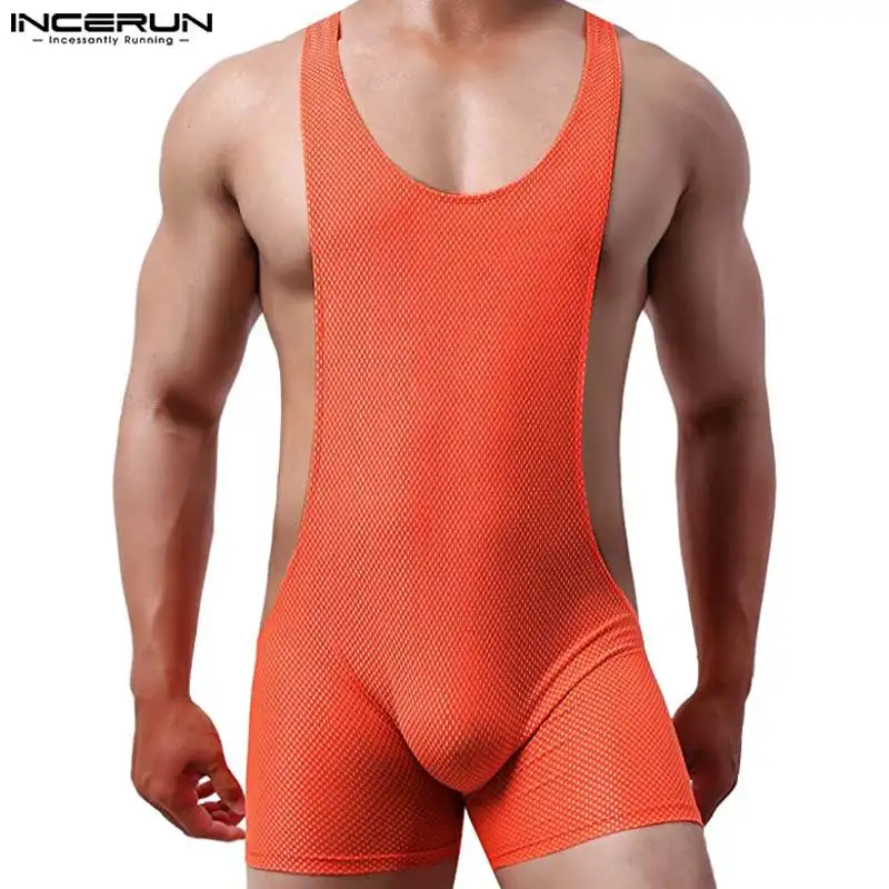 INCERUN 2023 Sexy Fashion Style New Men's Homewear Rompers Casual Male Solid Comfortable Wavelet Dot Sleeveless Bodysuits S-5XL