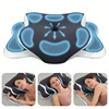 Ergonomic memory foam butterfly neck pillow, C-shaped/adjustable dual height, transparent cover support - side/supine/pillow sle 6