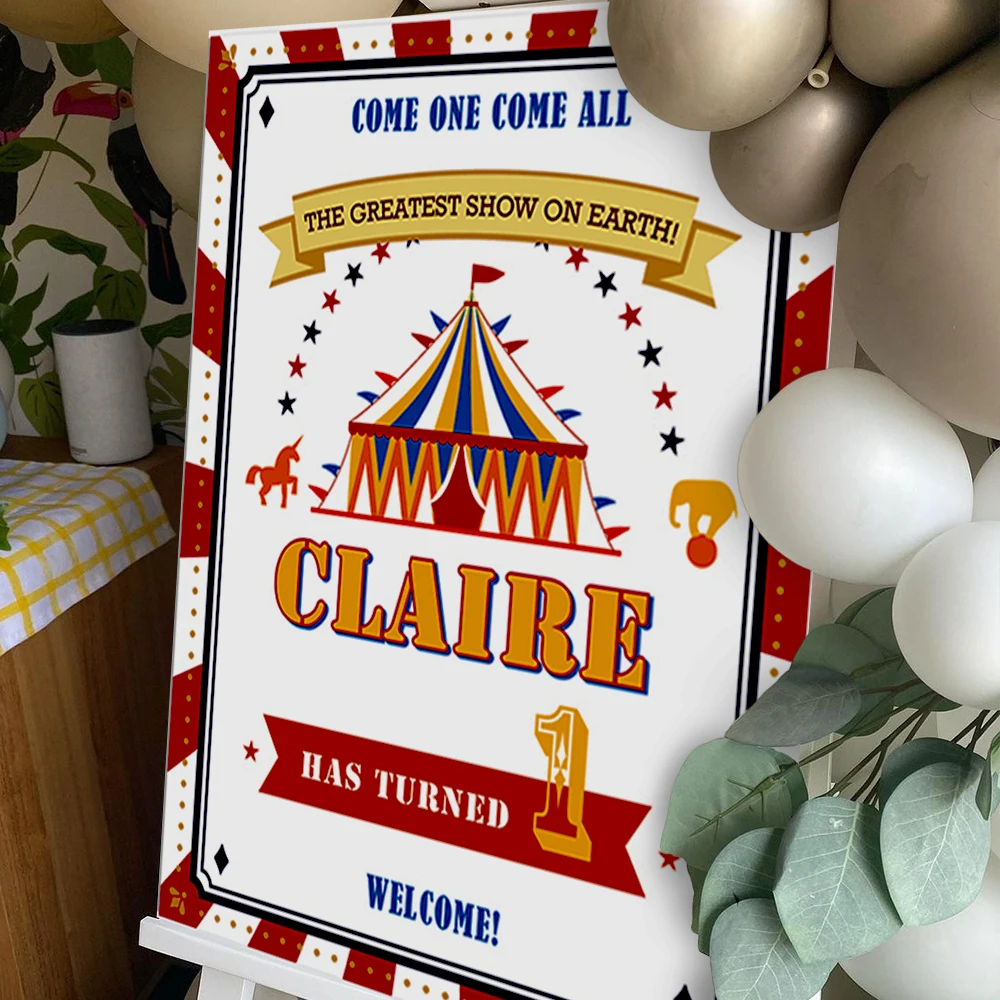 40x52 см, индивидуальное украшение в виде цирка, искусственное украшение, карнавальное оформление, первый день рождения, знак приветствия, знак двора на открытом воздухе