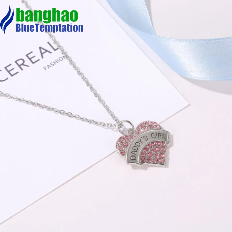 wholesale DIY Necklace pendant for Women Zircon Jewelry charms Necklace Heart Mermaid Accessories Birthday Gift NK131