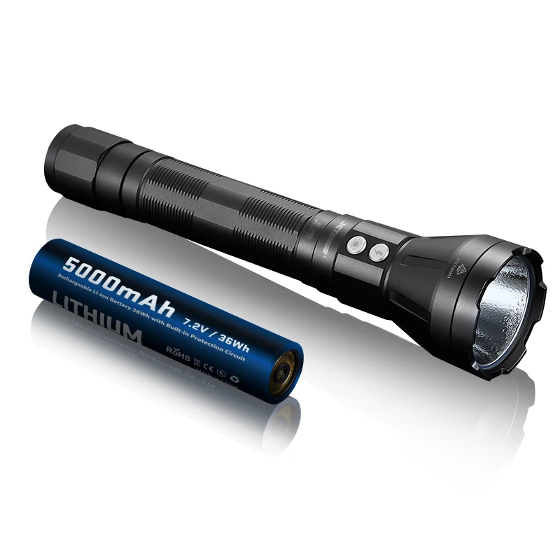 Original Jetbeam SSR50 LED Flashlight CREE XHP70 2 P2 3650LM Rechargeable Flashlight with USB Charging for