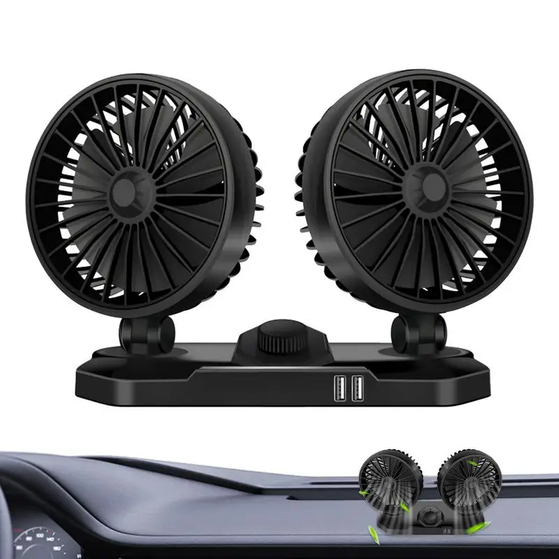 

Car Air Conditioner 12V/24V Small Dual Head Car AC For Cooling Car Air Conditioner Vehicle Cooling Device With 2 USB Ports