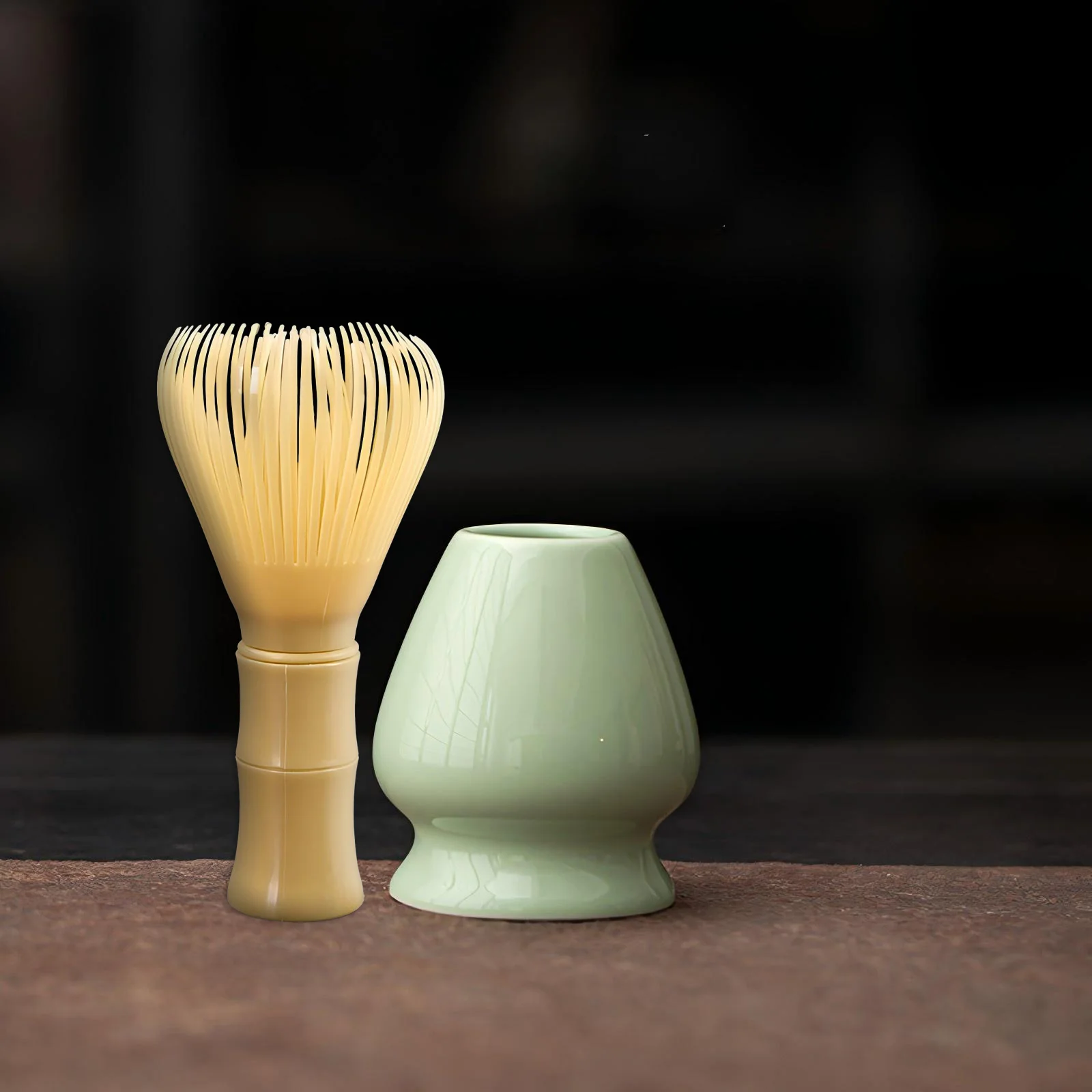 Matcha Green Tea Powder Whisk Set - مجموعة خفقت مس...