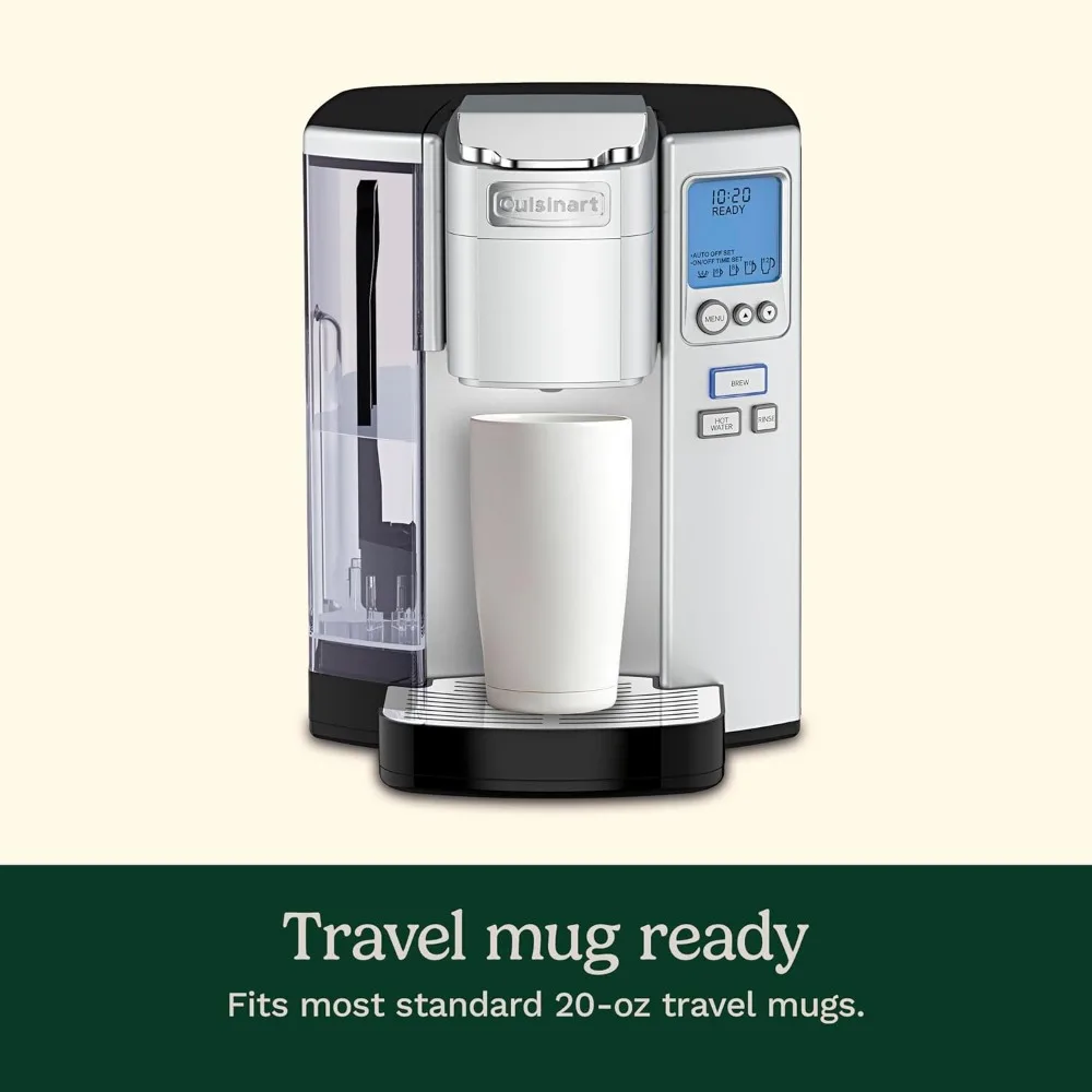 Coffee Maker, Single Serve 72-Ounce Reservoir Coffee Machine, Programmable Brewing & Hot Water Dispenser, Stainless Steel 4