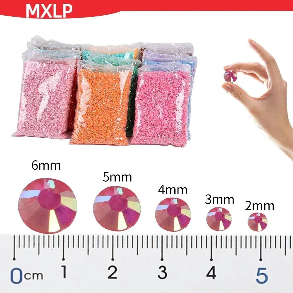 Violet Blue AB Transparent Resin Jelly Facets for Nail Art & Garment Decoration