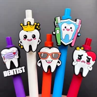5/10/20pcs retractable ballpoint pen in candy color, featuring a fun dentist design, perfect for holiday parties and gifts 4