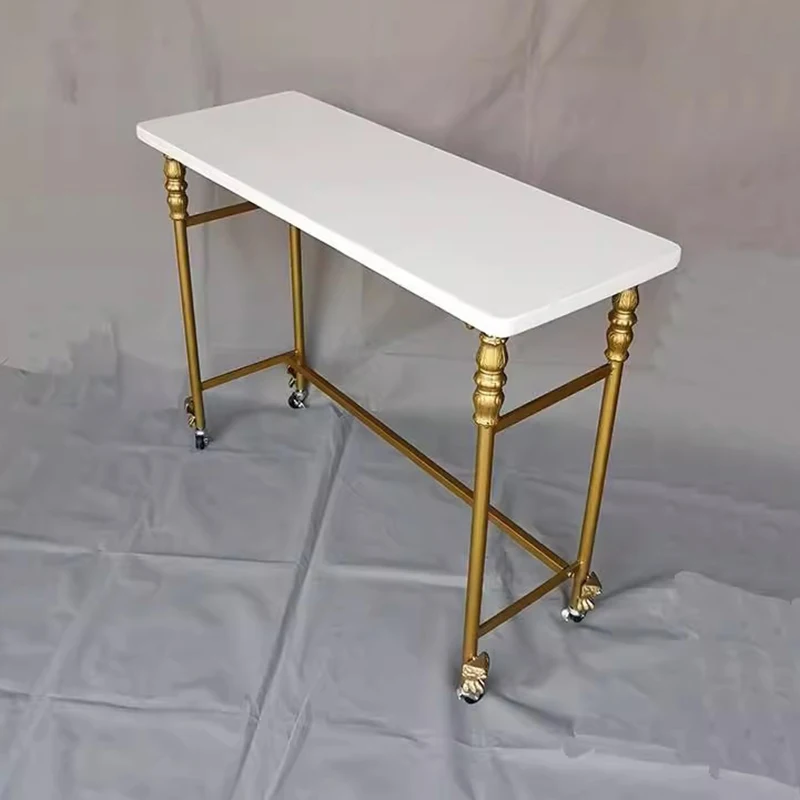 Commercial Beauty Nailtech Desk Modern Salon Exquisite Receptionist Desk Manicure Designer Tavolo Unghie Nail Furniture Cy50Nt