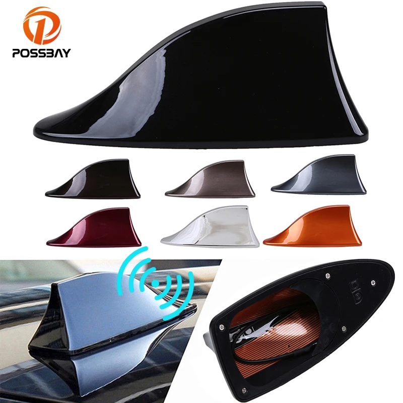 Car Shark Fin Antenna Auto Radio AM/FM Signal Aerials Decoration for Seat Ibiza 6J 6L BMW Mini Cooper Suzuki Swift Citroen C4 C3 bug deflector