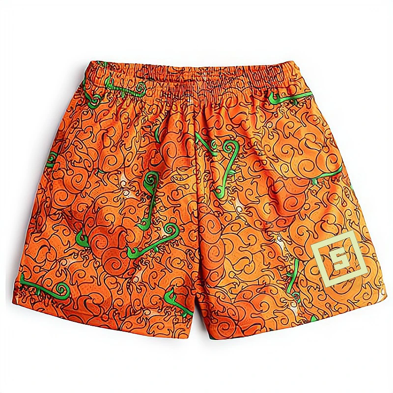 

Gym Shorts Men Women Devil Fruit Manga 3D Print Anime Shorts Quick Dry Mesh Casual Board Shorts for Summer to Fitness Basketball