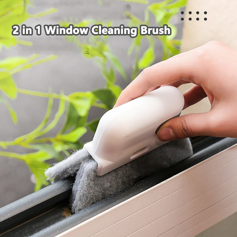 New bathroom cleaning brush gap brush two-in-one small clip hair window cleaning  brush kitchen multifunctional brush - AliExpress