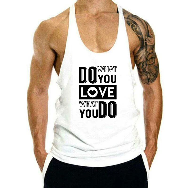 

Майка мужская с надписью «Do What You Love», модная уличная одежда, Топ