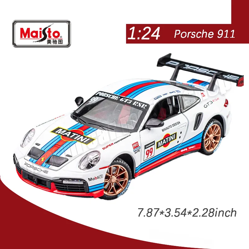 

1/24 Scale Porsche 911 Alloy Car Model Maisto Car Model Children's Toys Display Holiday Gifts Easter Presents Christmas Presents
