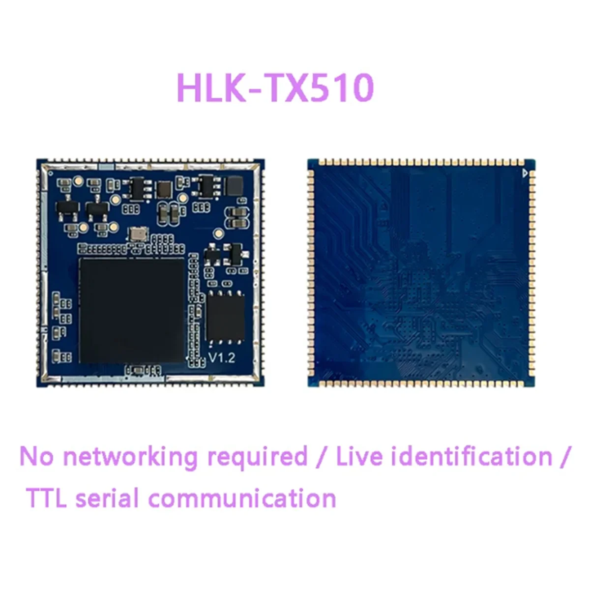 New AI Face Recognition Module HLK-TX510 3D Binocular Camera Live Detection Discrimination Serial Communication(A)