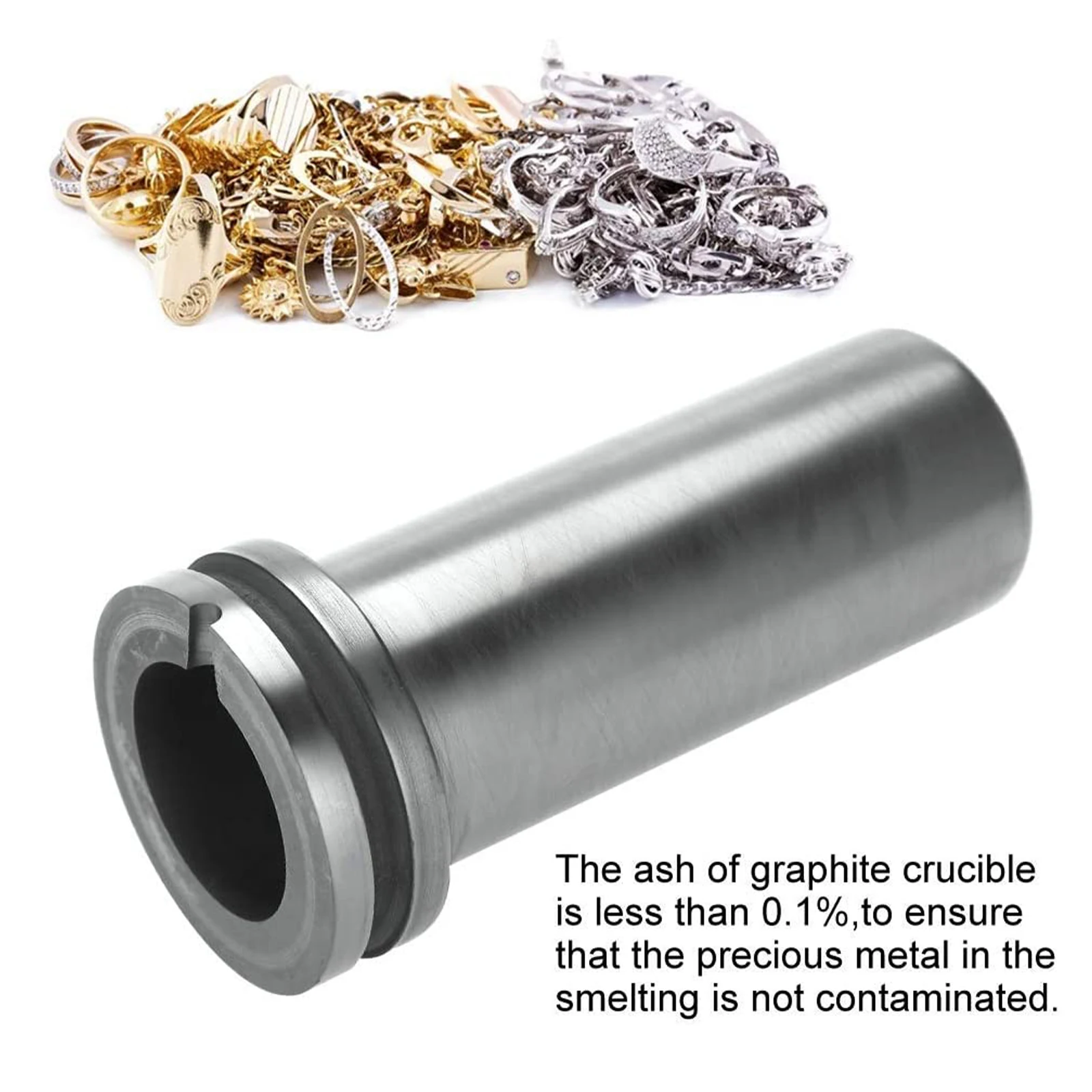 Tazza Crogiolo In Quarzo Da 1 Kg Con Coperchio Per Fusione Oro E Argento - Foto 13