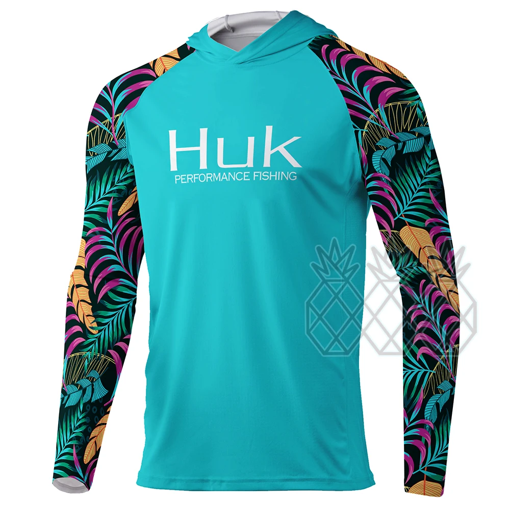 HUK Fishing Hoodies Mens Long Sleeve Outdoor UPF 50 Sun UV Protection  Performance Shirt Outdoor Summer Fishing Hooded Apparel - AliExpress
