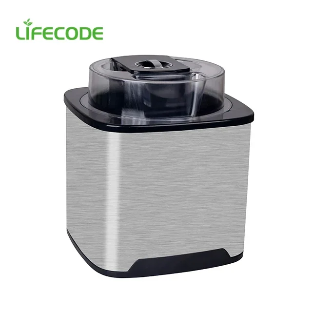 household Ice Cream Maker machine stainless steel Home ice cream maker with big capacity 2000ML 3