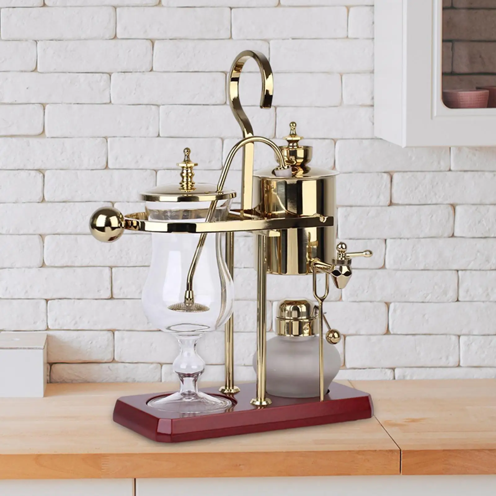 Siphon Coffee Maker Anti Slip Kitchen Cookware Manual Elegant Belgium Brewing Machine for Hotel Kitchen Camping coffee
