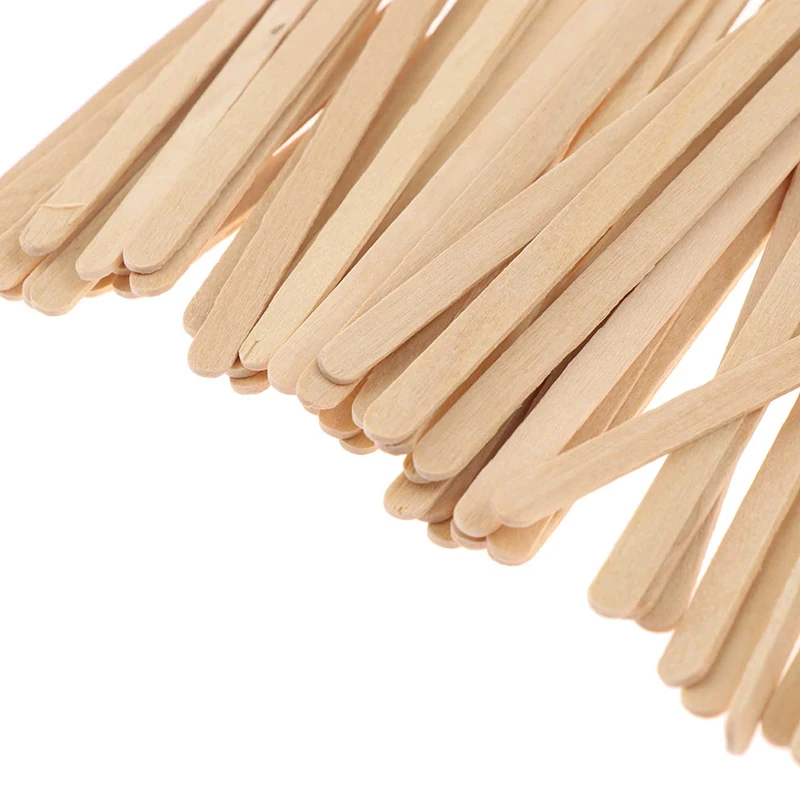 Description Picture 6 of item50 Pcs Disposable Wooden Coffee Stirrers Hot Cold Drinking Stir Beverage Sticks For Ice Cream Bars