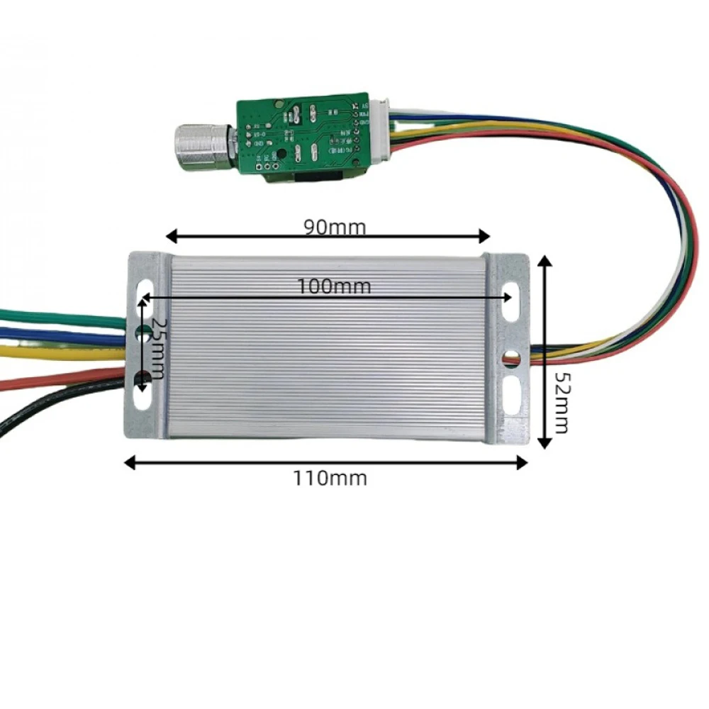 750W 3상 DC6-60V 브러시리스 모터 드라이버 모듈 BLDC 모터 홀리스 컨트롤러 정지 역회전 속도 조절기 DIY 프로젝트용