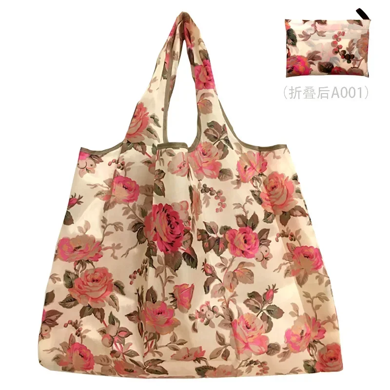 Thick Foldable Shopping Storage Bag Large Capacity Reusable Grocery Bag Eco Friendly Supermarket Waterproof Shoulder