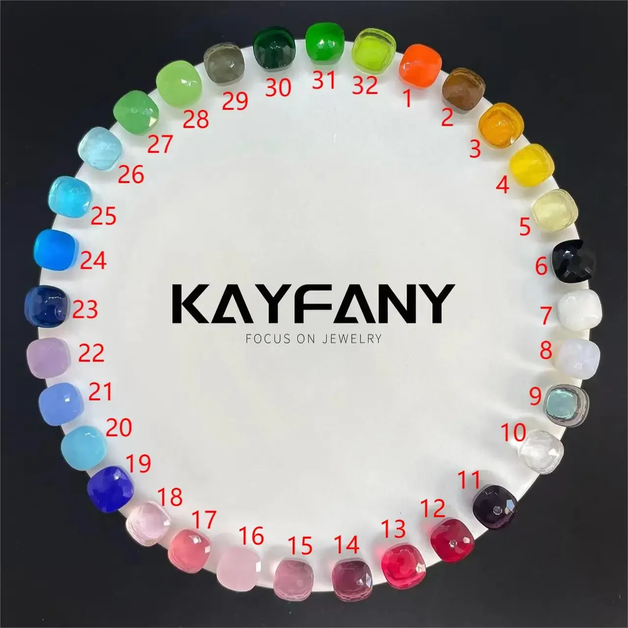 Classic Crystal Candy Earrings For Women 32 Colors   Gold Plated Sweet  Style  Fashion Jewelry