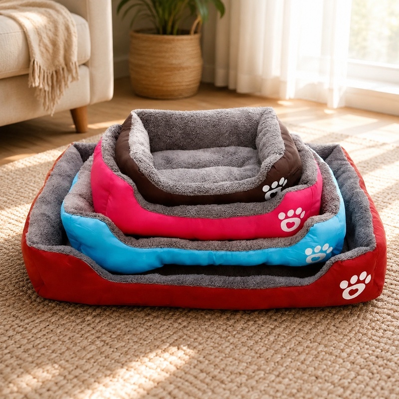 Soft Plush Sleep Mat for Small Pets, Warm Cozy Cushion Perfect for Puppies and Cats Resting