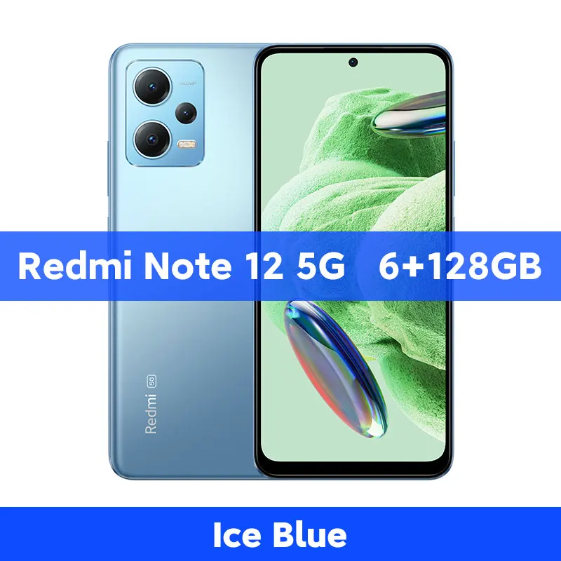 Smartphone Xiaomi Redmi Note 12 5G NFC Dual Sim 4GB 128GB Ice Blue